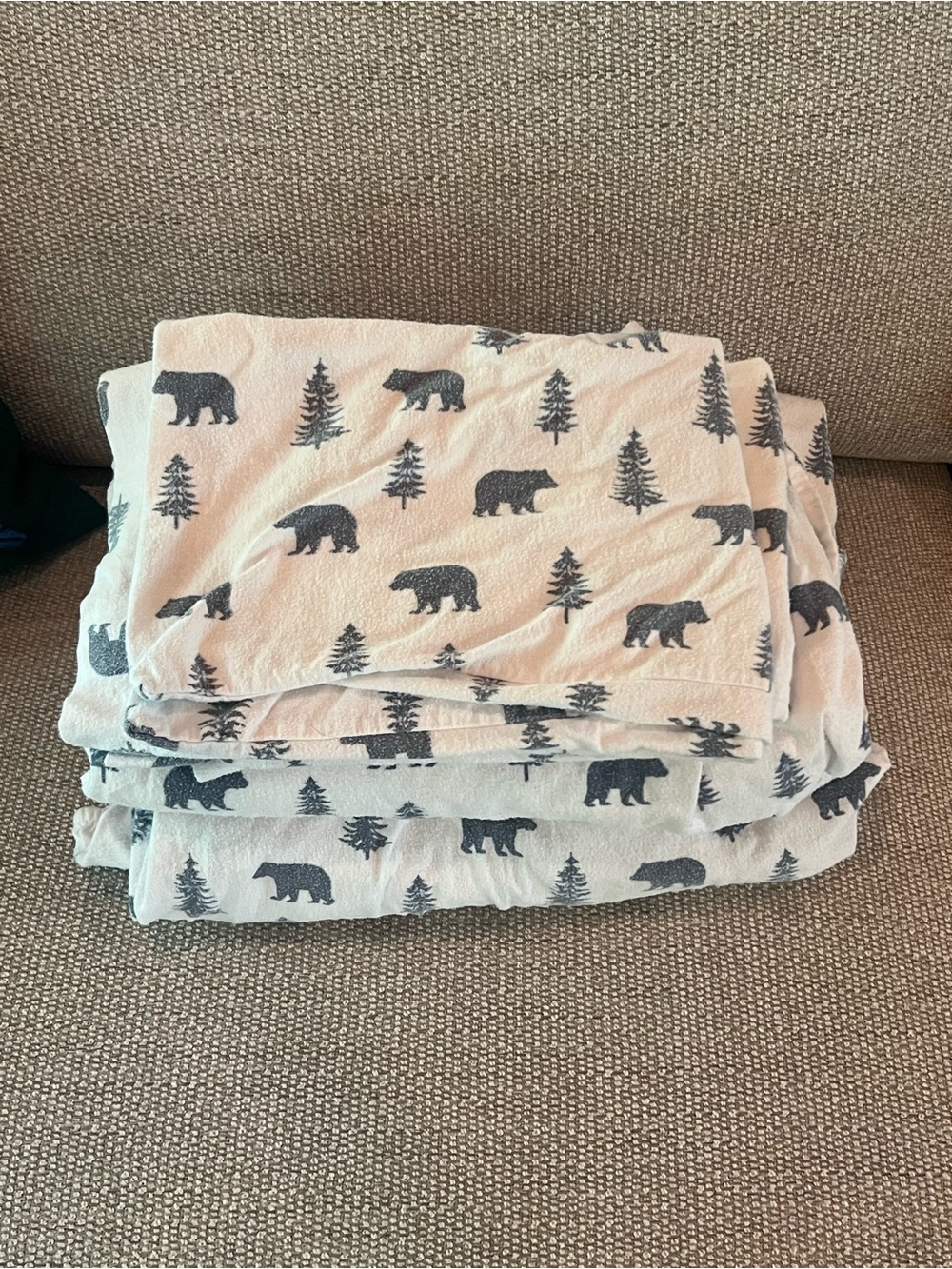 Eddie Bauer full size flannel sheet set